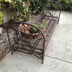 1930’s Antique Daybed/bench Easily Converts To Full Size Bed Looks Great With Outdoor Lights 