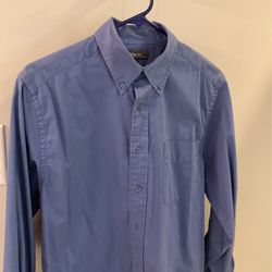 Men’s Long Sleeve Blue Dress Shirt