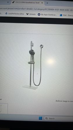 Chrome handheld w/ shelf 2.5 GPM