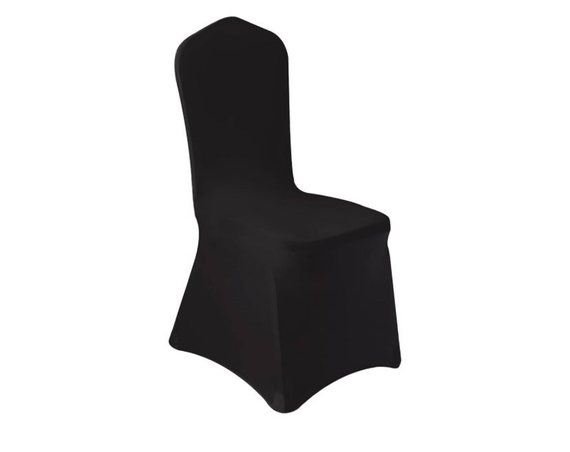 Wexninaz 100pcs Washable Removable Polyester Spandex Stretch Chair Slipcovers