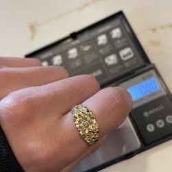 14K Gold Nugget Ring