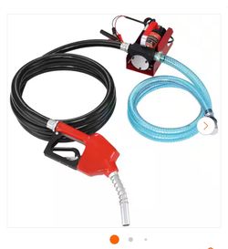 NEW IN BOX Shop VEVOR Diesel Fuel Transfer Pump Kit 10 GPM PET Self-Priming Electric Oil Extractor Pump with Automatic Shut-off Nozzle Hose