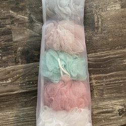 New In Bag Bath Poufs
