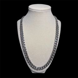 Solid Stainless Steel Miami Cuban Chain