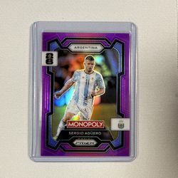 Sergio Aguero 2026 Panini Monopoly Prizm FIFA World Cup Pink 29/199