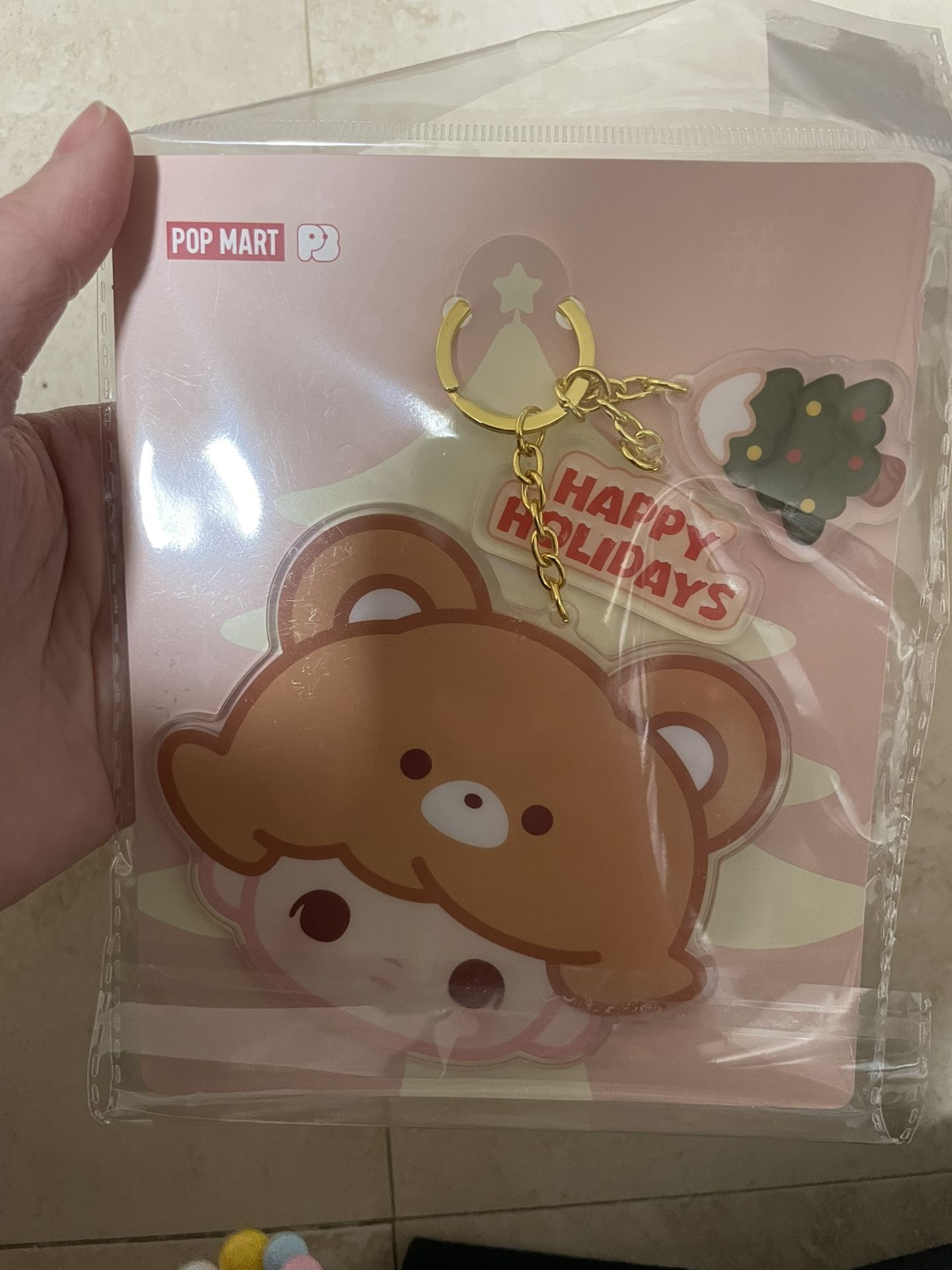 Pop Bean Dimoo Small Mirror Keychain