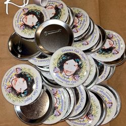 Pin Back Buttons & Pin Back Ribbons