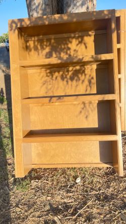 Three Alder Wood Bookcases