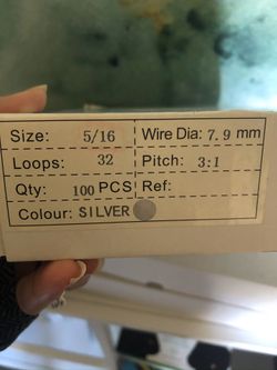 Silver Double Loop Binding Wires 5/16 3:1 Wire Binding