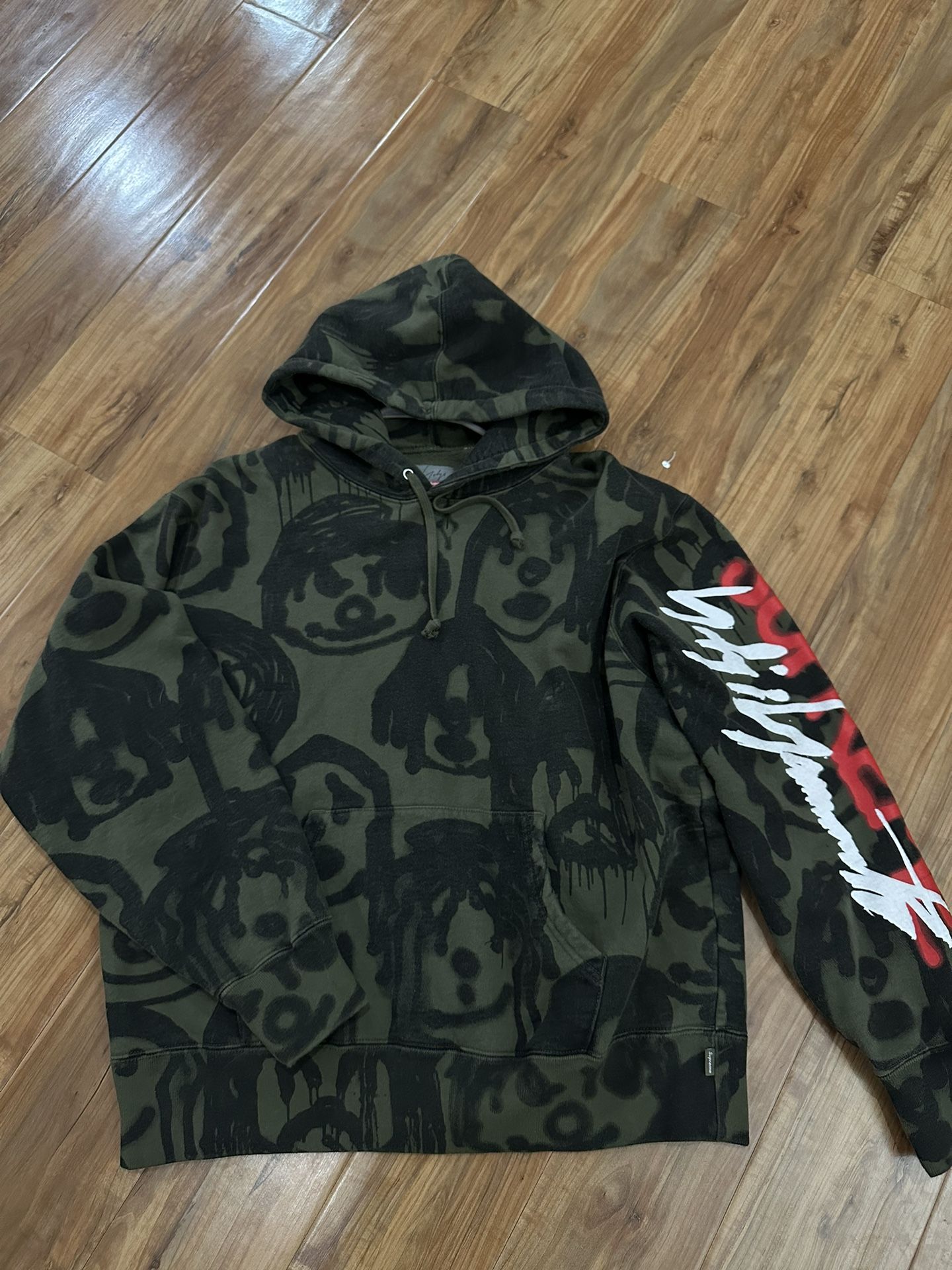 Supreme Yohji Yamamoto Hoodie Olive FW20 Size Small