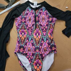 Girls One Piece Bathing Suit 