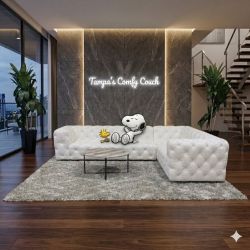 🛋️RH- Restoration Hardware Soho Tufted Sectional Sofa (Delivery Available!! )