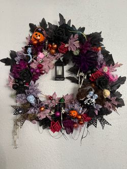 Handmade Halloween Gothic Decorative Wreath