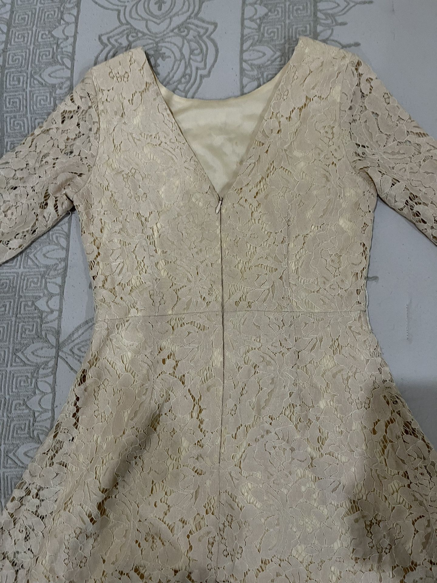 slip dress with contrast lace Elegant Contrast Lace Satin Slip Dress main image 1