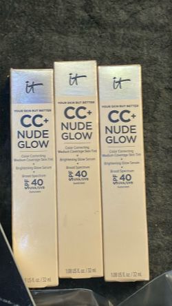 IT Cosmetics CC+ Nude Glow SPF 40 – Lot of 3