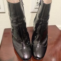 Emilio Pucci Eggplant Patent Ankle Boots