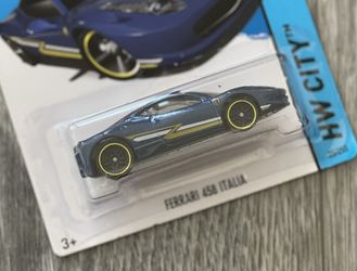Ferrari 458 Italia Hotwheels 2014 HW City (Blue)