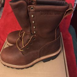 217 Red Wing Logger Boots Size 9EE Price $325
