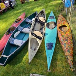 Kayaks and canoes