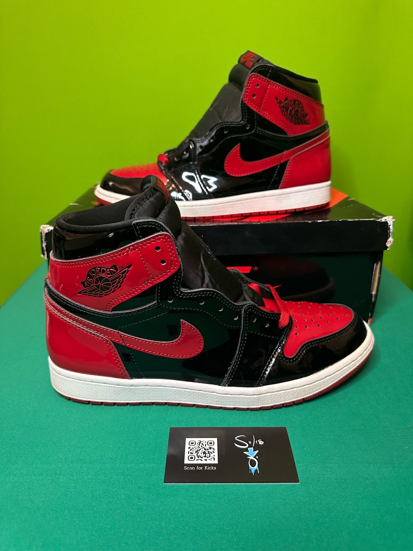 Air Jordan 1 Retro High OG “Patent Bred” WORN 2x Size 10 OG BOX 555088-063