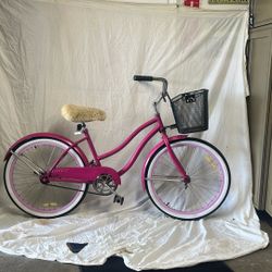 HUFFY brand 24” Single Speed, Beach Cruiser, Bicycle Coaster Brake, Ready To Ride