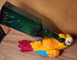 Parrot Wine Bottle Holder Figurine