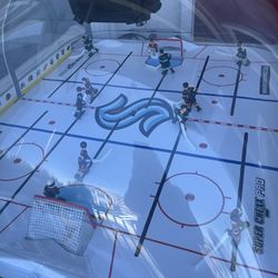 Super Chexx Pro Bubble Hockey Table Ice game- Kraken / Ducks 