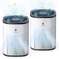 2 Pack Air Purifiers for Bedroom with True HEPA Filter