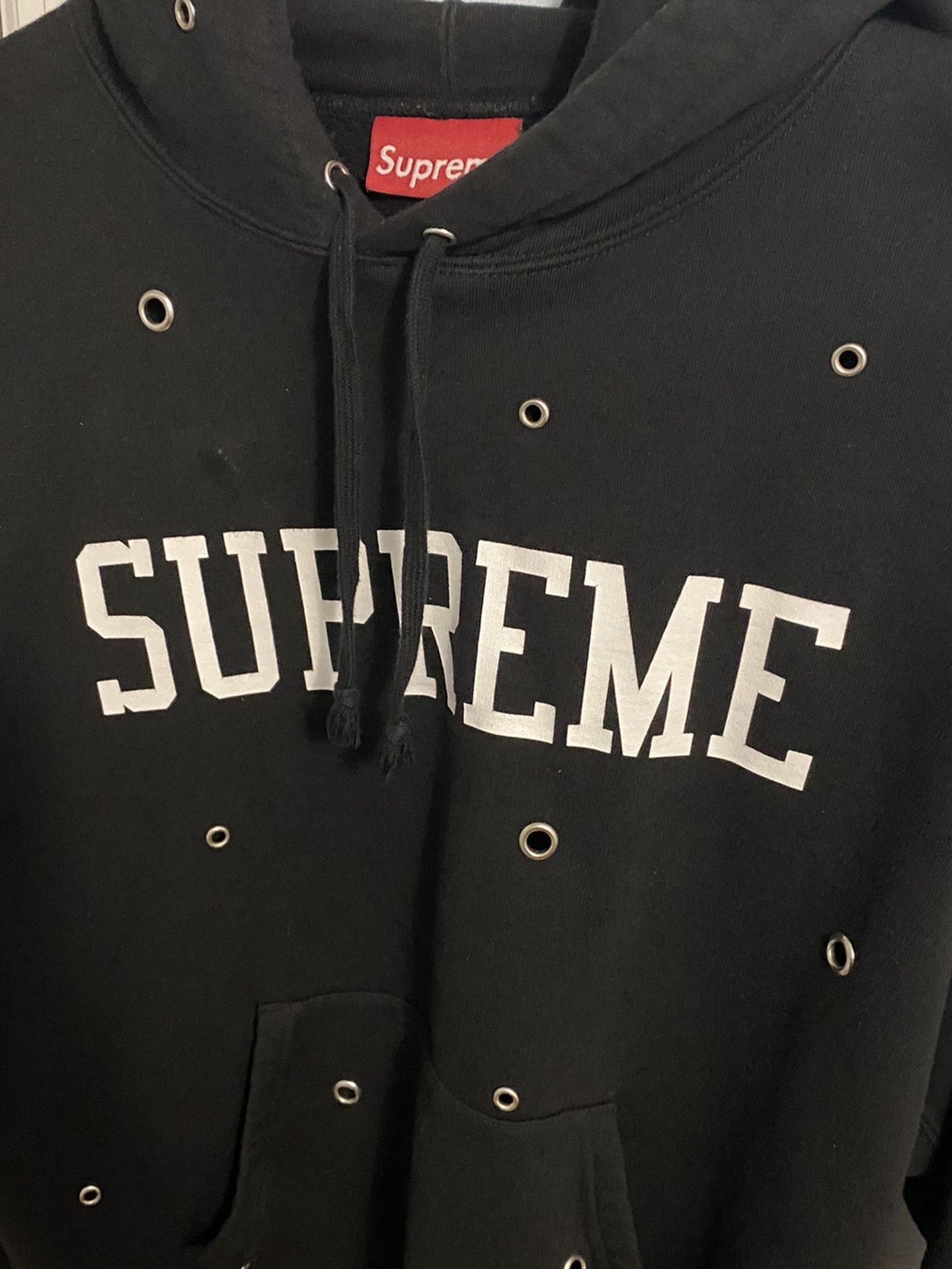 supreme eyelet hoodie