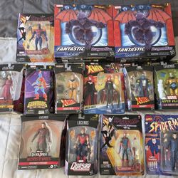 Marvel Legends Lot Dragon Man Spiderman & More!!!
