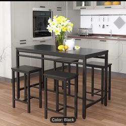 Table set with chairs