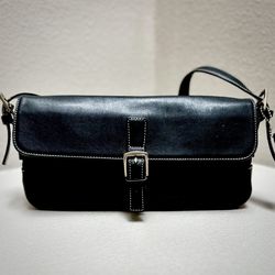 Coach Legacy Black Leather Shoulder Bag