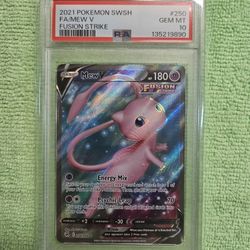 Pokemon PSA 10 GRADE • 2021 Reverse Holographic MEW V (Fusion Strike Edition) #250

PROFESSIONALLY GRADED BY PSA 