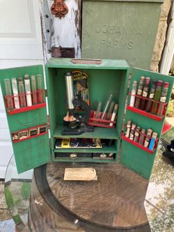 Vintage 1938 GILBERT Microscope Set With Original Wood Case