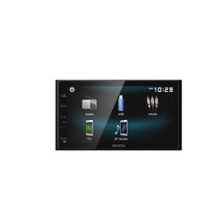 KENWOOD DMX115BT Double Din Car Stereo (45W x 4-Ch), 6.8" Touchscreen Display, Head Unit with Dual Bluetooth Connectivity, USB, A/V, & AM/FM Radio, Sl