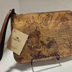 Patricia Nash Wristlet - Italia Sketchbook Cassini Small Leathe Collection - NEW!!!
