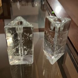 Crystal candle holders