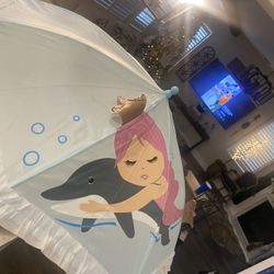 Girls Mermaid Umbrella 