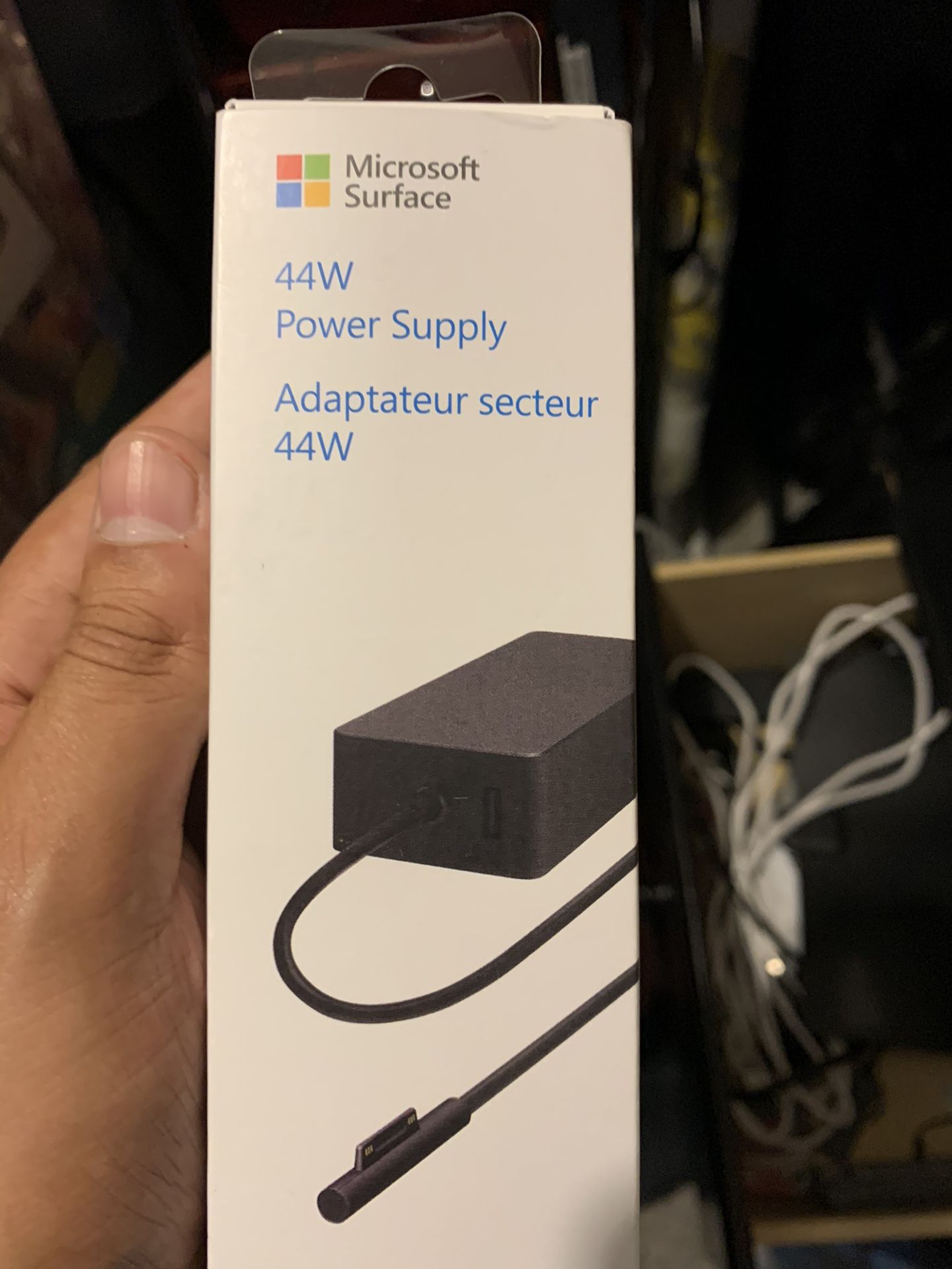 Microsoft Surface Pro power cable, power supply