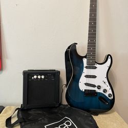 Electric Guitar With Amplifier 