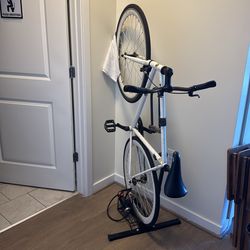 Used bike and foot pump