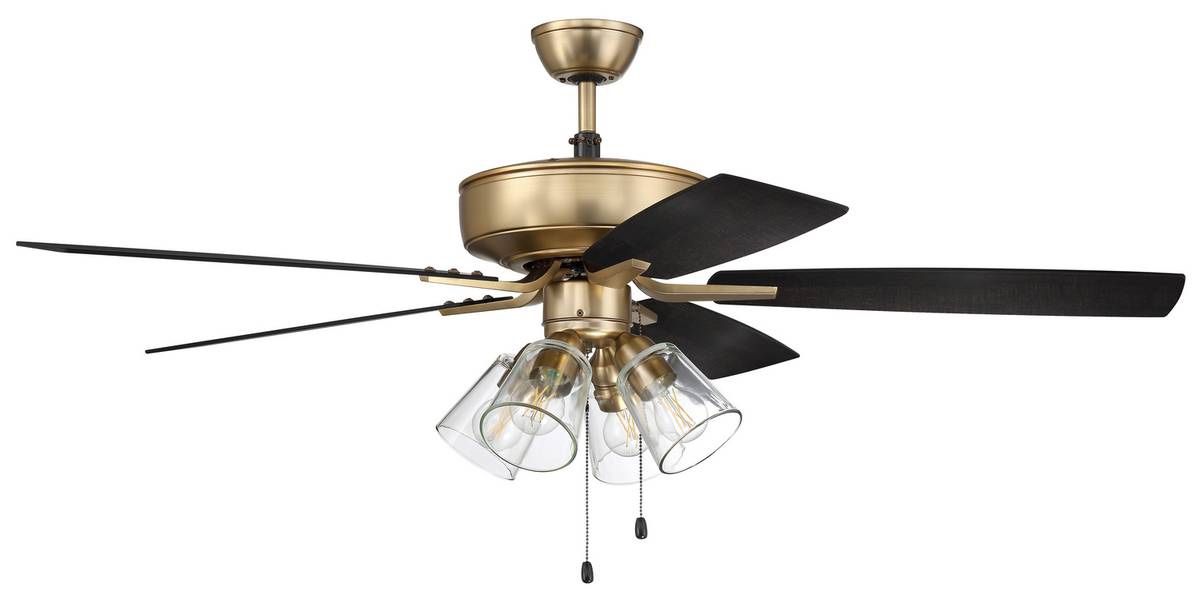 Satin Brass Pro Plus 52” Ceiling Fan