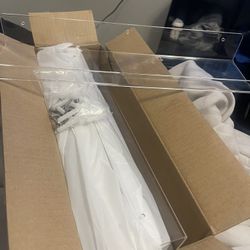 clear floating shelves