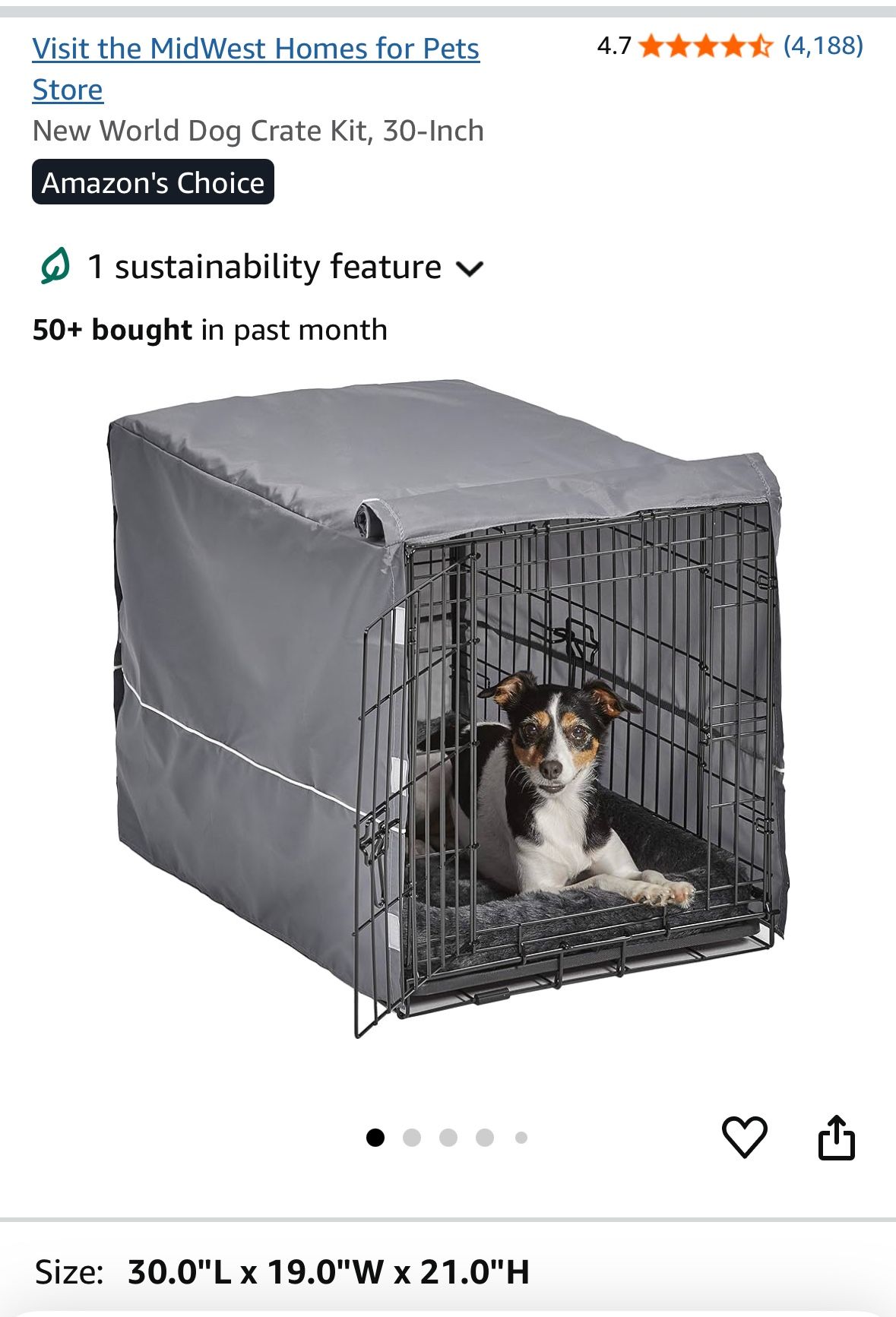 Dog Crate Kit, 30-Inch