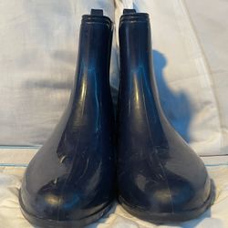 Silky Toes Women’s Ankle Rain Boots Size 40/XXL  Dark Navy Blue  