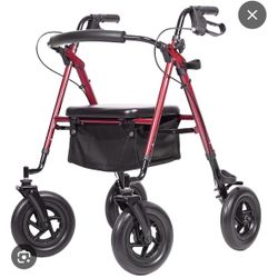 Brand New Elenker red rollator walker
