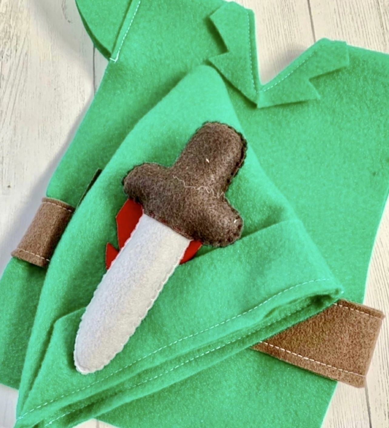 Halloween Peter Pan Felt Tunic Custom 