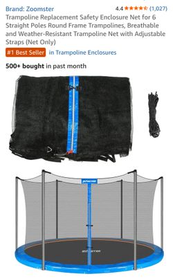 14FT Trampoline replacement net-6 poles