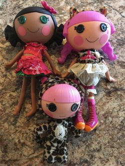 Lot of 9 Big Lalaloopsy Dolls