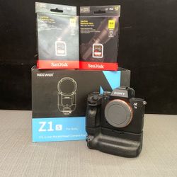 Sony a7 III Mirrorless Camera With Flash And SD Cards Bundle 